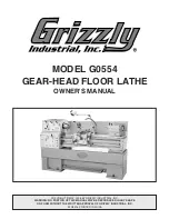 Предварительный просмотр 3 страницы Grizzly G0554 Owner'S Manual