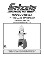 Preview for 1 page of Grizzly G0555L Owner'S Manual