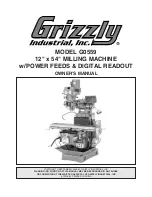 Предварительный просмотр 1 страницы Grizzly G0559 Owner'S Manual