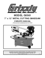 Preview for 1 page of Grizzly G0561 Owner'S Manual