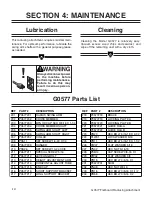 Preview for 14 page of Grizzly G0577 Instruction Manual