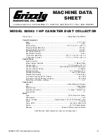 Предварительный просмотр 5 страницы Grizzly G0583 Instruction Manual