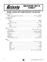 Preview for 6 page of Grizzly G0583Z Owner'S Manual