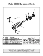 Предварительный просмотр 2 страницы Grizzly G0593 Instruction Sheet