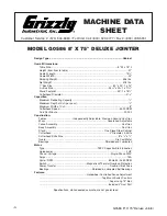 Предварительный просмотр 8 страницы Grizzly G0593 Instruction Sheet