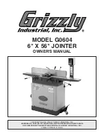 Предварительный просмотр 1 страницы Grizzly G0604 Owner'S Manual