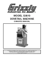 Предварительный просмотр 1 страницы Grizzly G0610 Owner'S Manual