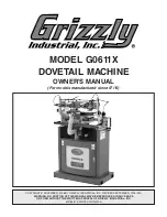 Grizzly G0611X Owner'S Manual предпросмотр