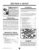 Предварительный просмотр 13 страницы Grizzly G0611X Owner'S Manual