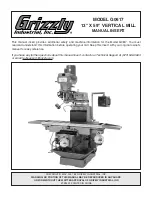 Preview for 1 page of Grizzly G0617 Manual Insert