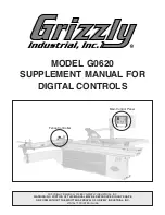 Grizzly G0620 Supplement Manual preview