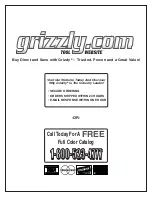 Предварительный просмотр 24 страницы Grizzly G0620 Supplement Manual