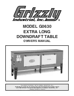 Предварительный просмотр 1 страницы Grizzly G0630 Owner'S Manual