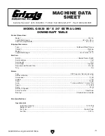 Предварительный просмотр 5 страницы Grizzly G0630 Owner'S Manual