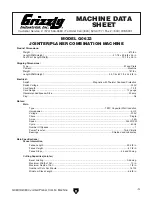 Предварительный просмотр 5 страницы Grizzly G0633 Owner'S Manual