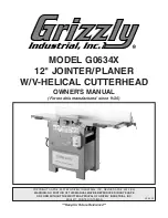 Grizzly G0634X Owner'S Manual предпросмотр