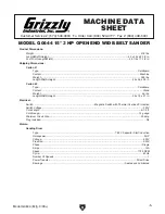 Предварительный просмотр 7 страницы Grizzly G0644 Owner'S Manual