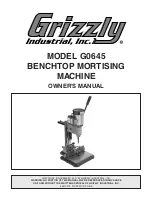 Предварительный просмотр 1 страницы Grizzly G0645 Owner'S Manual