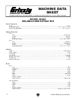 Preview for 6 page of Grizzly G0648 Owner'S Manual