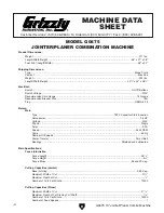 Preview for 6 page of Grizzly G0675 Owner'S Manual