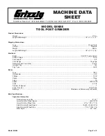 Preview for 1 page of Grizzly G0688 Datasheet