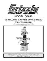 Grizzly G0695 Owner'S Manual предпросмотр