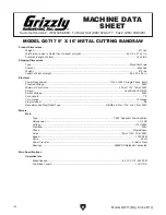 Preview for 6 page of Grizzly G0717 Owner'S Manual