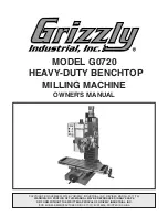 Grizzly G0720 Owner'S Manual preview