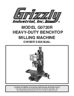 Preview for 1 page of Grizzly G0720R Owner'S Manual