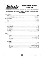 Preview for 6 page of Grizzly G0720R Owner'S Manual