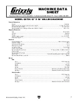 Preview for 9 page of Grizzly G0726 Owner'S Manual