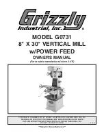 Grizzly G0731 Owner'S Manual предпросмотр