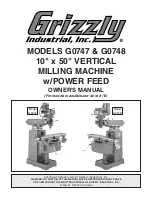 Предварительный просмотр 1 страницы Grizzly G0747 Owner'S Manual