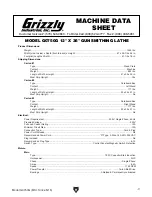 Preview for 9 page of Grizzly G0750G Owner'S Manual