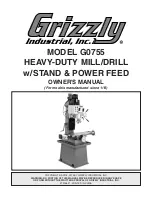 Grizzly G0755 Owner'S Manual предпросмотр