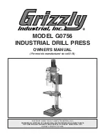 Grizzly G0756 Owner'S Manual preview