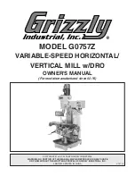 Предварительный просмотр 3 страницы Grizzly G0757Z Owner'S Manual