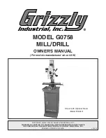 Preview for 1 page of Grizzly G0758 Owner'S Manual