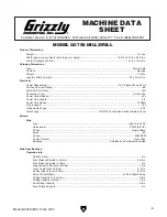 Preview for 7 page of Grizzly G0758 Owner'S Manual