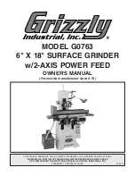 Grizzly G0763 Owner'S Manual предпросмотр