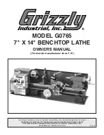 Grizzly G0765 Owner'S Manual preview