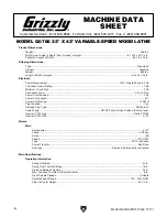 Preview for 8 page of Grizzly G0766 Owner'S Manual