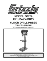 Preview for 1 page of Grizzly G0784 Owner'S Manual