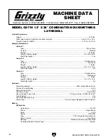 Preview for 10 page of Grizzly G0791 Owner'S Manual