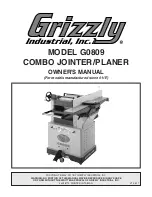 Grizzly G0809 Owner'S Manual предпросмотр