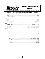 Preview for 9 page of Grizzly G0819 Owner'S Manual