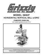 Предварительный просмотр 1 страницы Grizzly G0827 Owner'S Manual