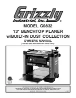 Grizzly G0832 Owner'S Manual preview