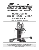 Grizzly G0836 Owner'S Manual предпросмотр