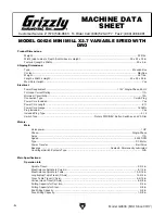 Preview for 8 page of Grizzly G0836 Owner'S Manual